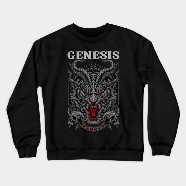 GENESIS BAND DESIGN Crewneck Sweatshirt by Rons Frogss